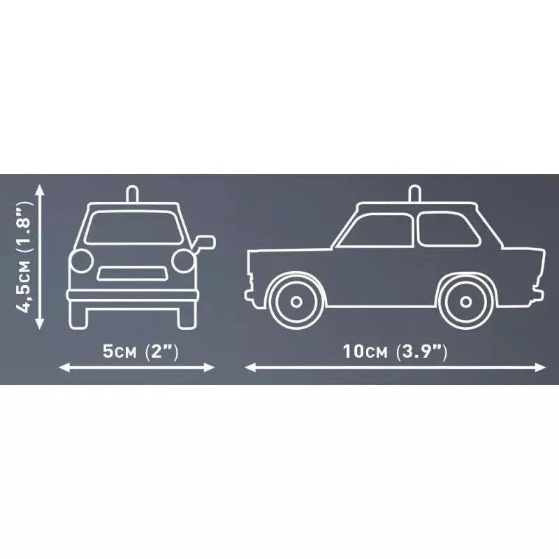 Cobi 24541: Trabant 601 Polizei Youngtimer Collection Bausatz 82 Teile - NerdMania