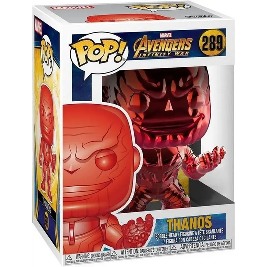 FUNKO POP Marvel Avengers #289 Thanos rot Chrom Vinyl Figur NEU - NerdMania