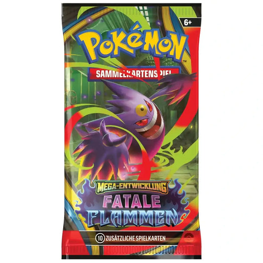 Pokémon Mega-Entwicklung Fatale Flammen ME02 Booster Pack TCG Sammelkarten NerdMania