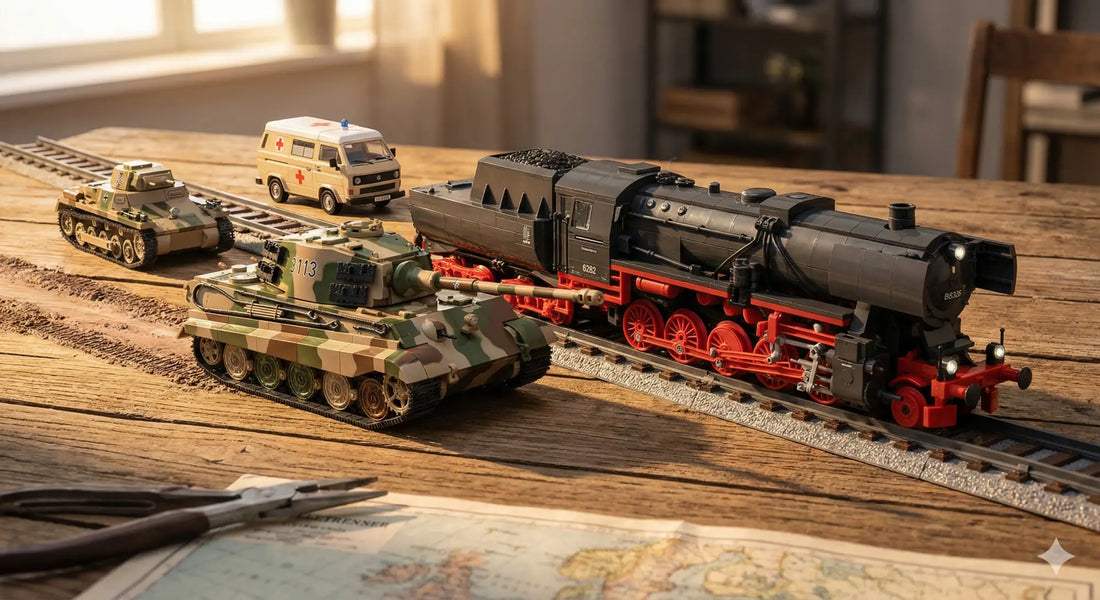 Nie wieder Aufkleber-Frust: Warum Cobi den Marktführer alt aussehen lässt (Vom Königstiger bis zur Dampflok)