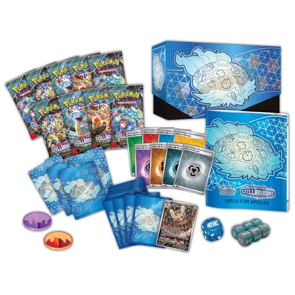 Pokémon Karmesin & Purpur Stellarkrone Top Trainer Box Sammelkarten TCG