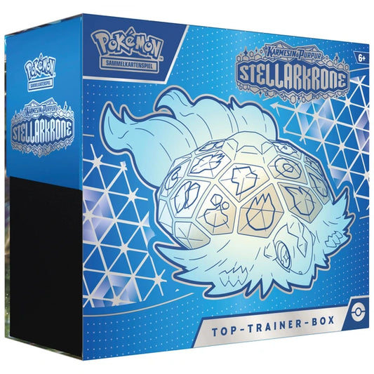 Pokémon Karmesin & Purpur Stellarkrone Top Trainer Box Sammelkarten TCG