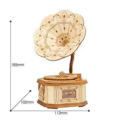 Rolife Grammophon Modell Bausatz 3D-Holzpuzzle TG408