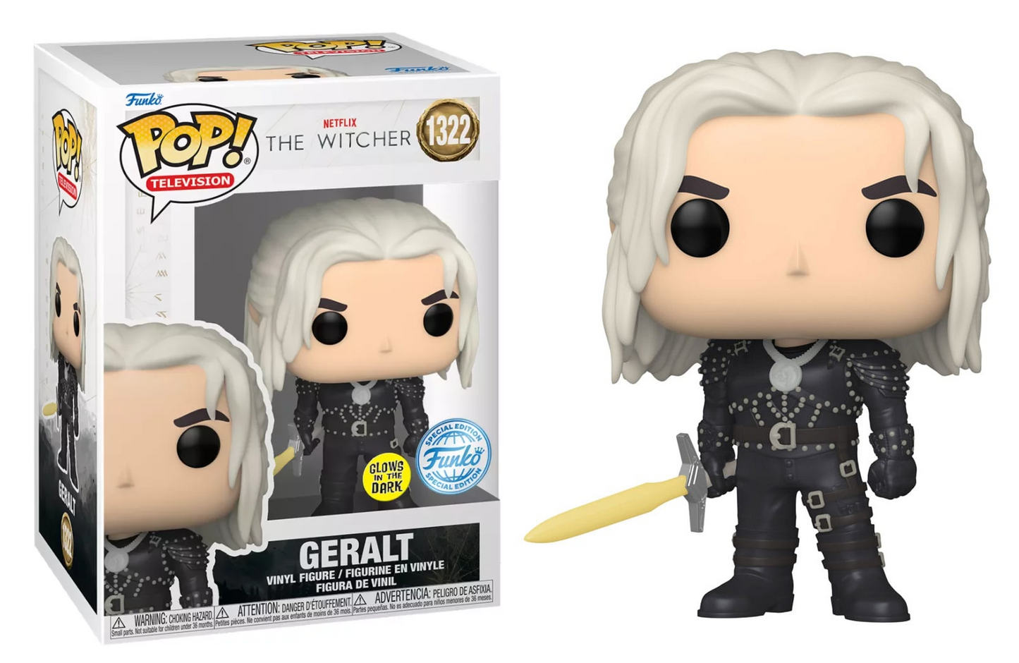 Funko Pop! TV: The Witcher - Geralt with Sword 1322 Special Edition Sammelfigur