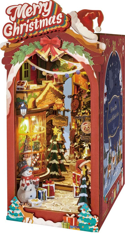 Rolife Book Nook Christmas Street TGC06 Robotime Bausatz Holz Weihnachten