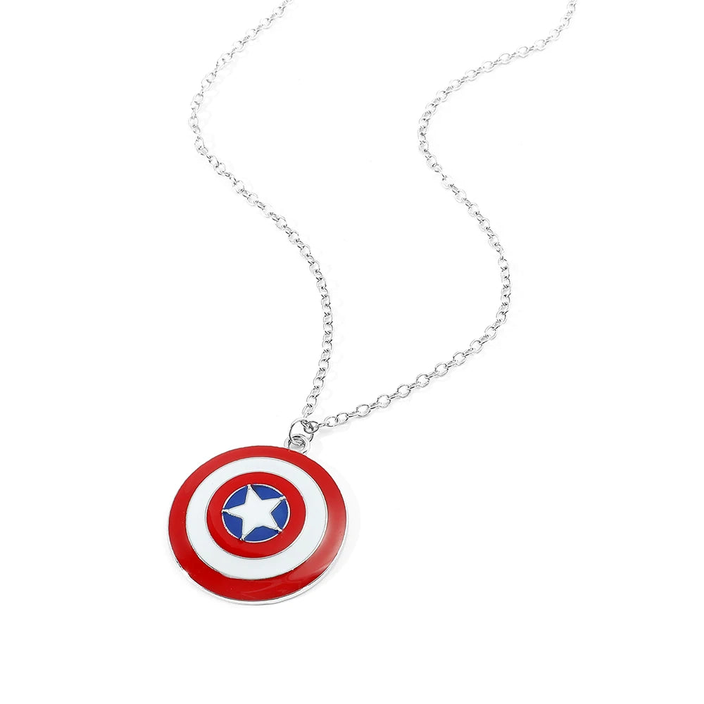 Marvel Superheroes Captain America's Schild Halskette Disney Geek Merchandise Geschenk