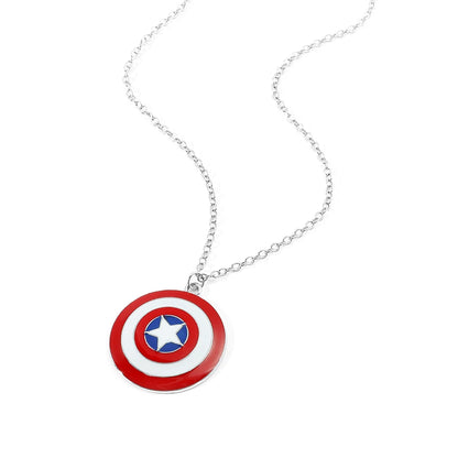 Marvel Superheroes Captain America's Schild Halskette Disney Geek Merchandise Geschenk