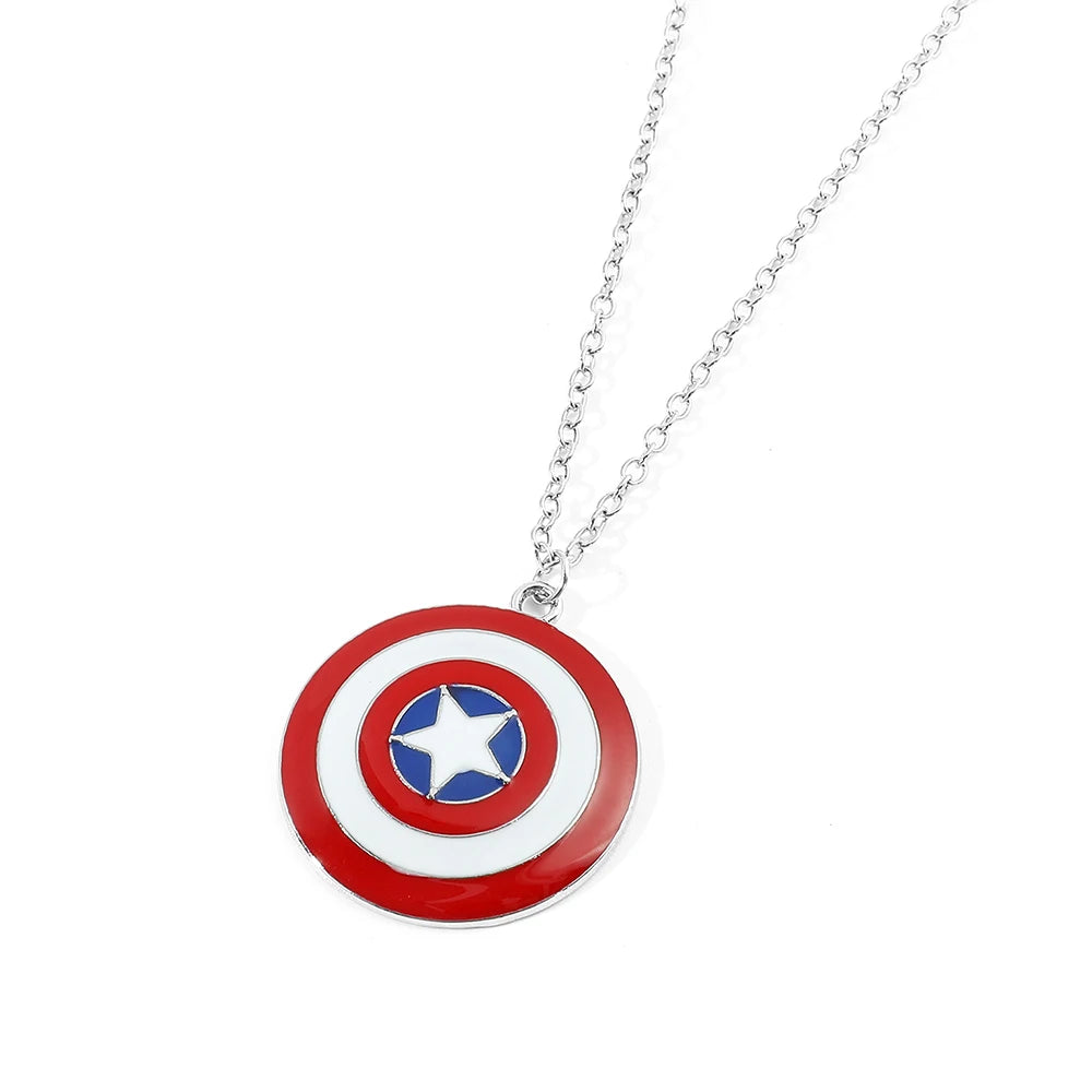 Marvel Superheroes Captain America's Schild Halskette Disney Geek Merchandise Geschenk