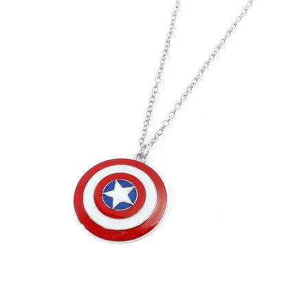 Marvel Superheroes Captain America's Schild Halskette Disney Geek Merchandise Geschenk