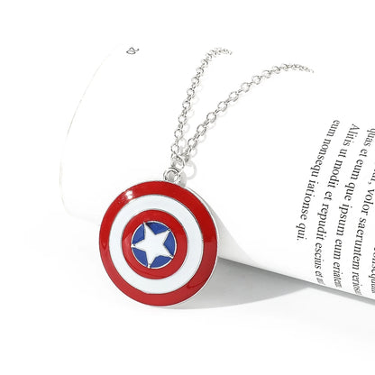 Marvel Superheroes Captain America's Schild Halskette Disney Geek Merchandise Geschenk