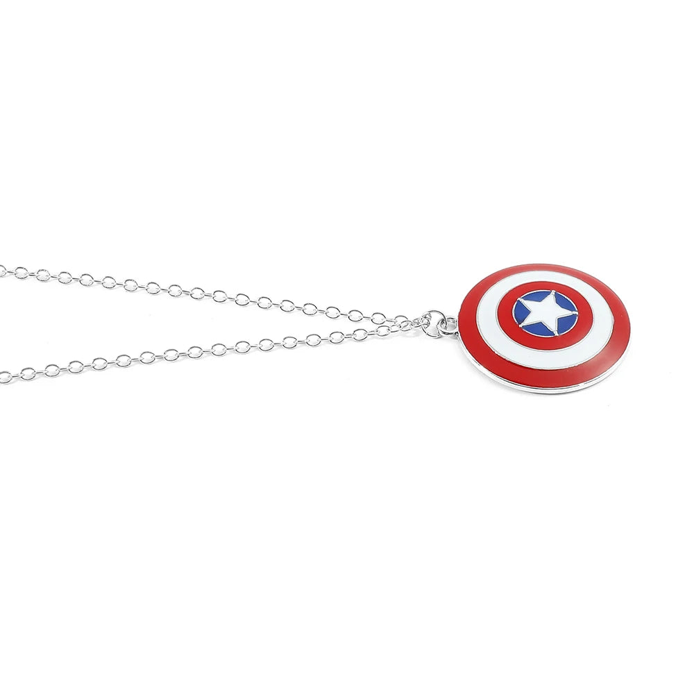 Marvel Superheroes Captain America's Schild Halskette Disney Geek Merchandise Geschenk