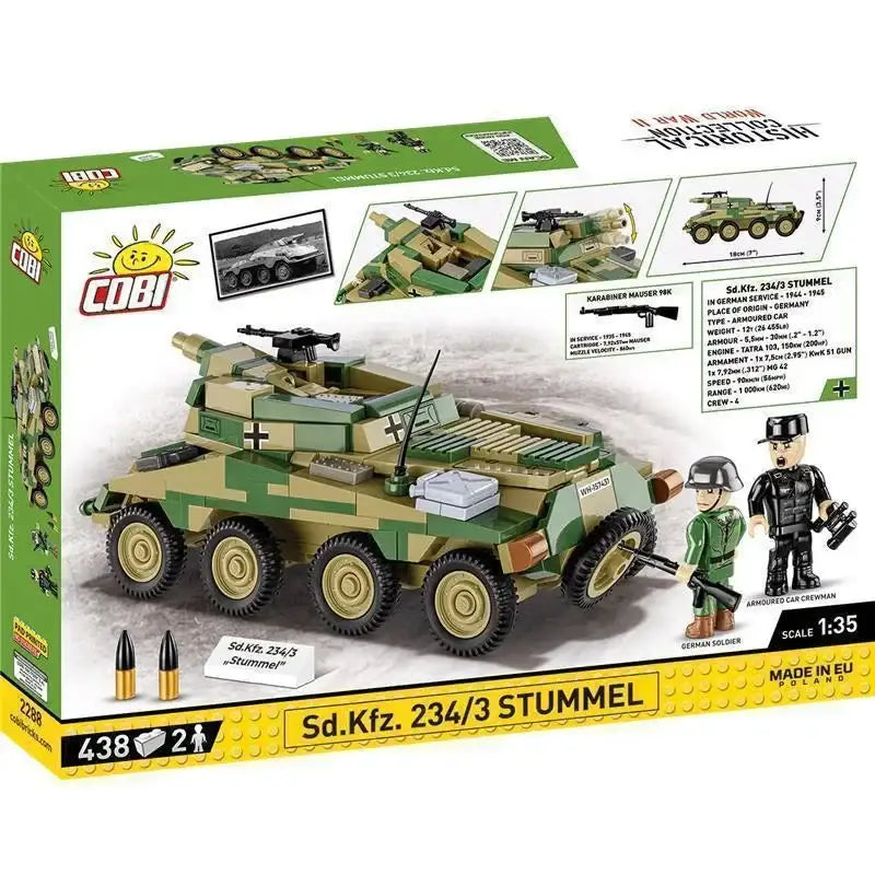 Cobi 2288 Sd.Kfz. 234/3 Stummel Historical Collection Bausteine NerdMania