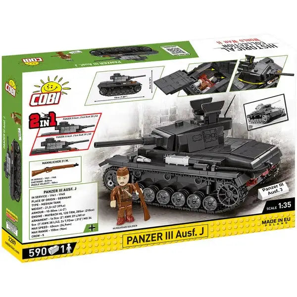 Cobi 2289 Panzer III Ausf. J Historical Collection Bausteine NerdMania