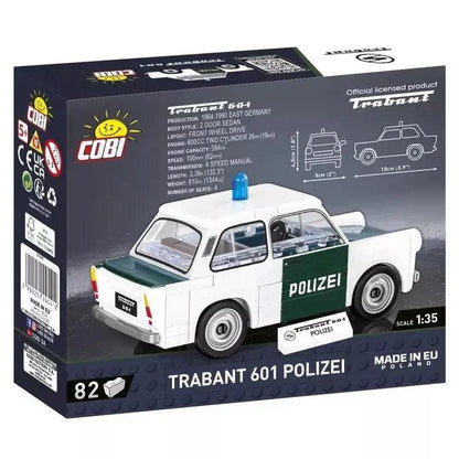 Cobi 24541: Trabant 601 Polizei Youngtimer Collection Bausatz 82 Teile - NerdMania