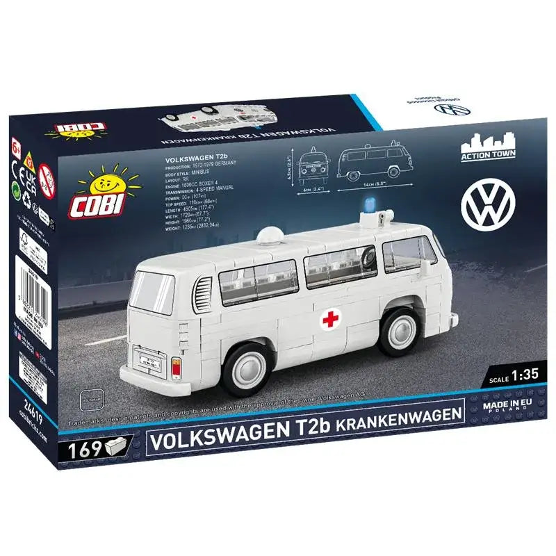 Cobi 24619 Volkswagen T2B Krankenwagen Action Town Bausteine Bricks