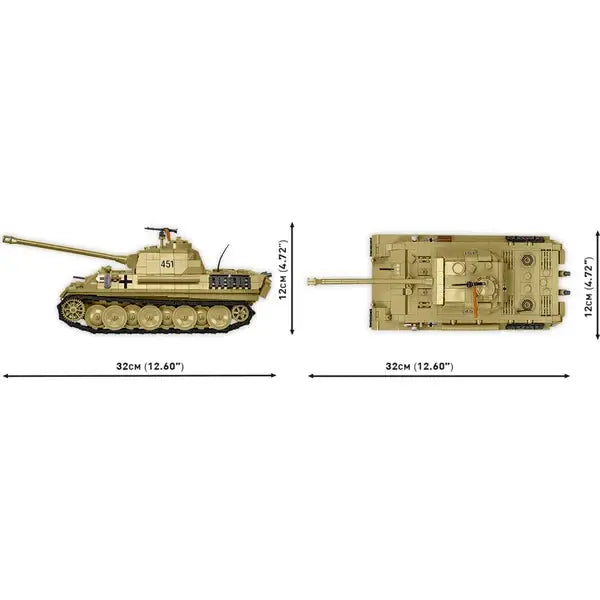 COBI 2655 Panzer V Panther Ausf. G ’Pudel’ Historical Collection Bausteine