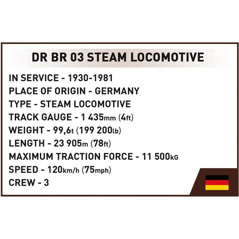 Cobi 6286 DR BR 03 Dampflokomotive mit Wasserkran Executive Edition Bausteine NerdMania