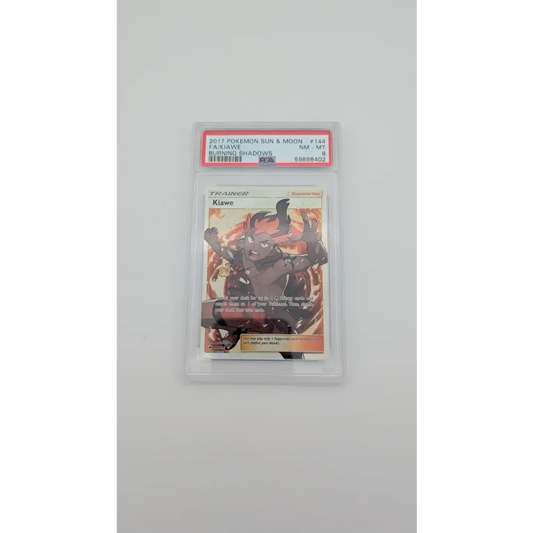 Kiawe Full Art 144/147 Pokémon Sonne & Mond: Nacht in Flammen PSA 8 NM-MT ENG Sammelkarte TCG NerdMania