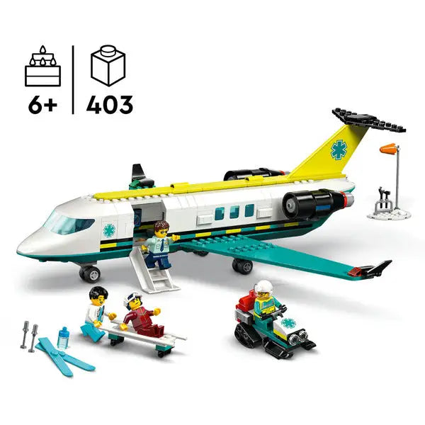 LEGO 60465 City Notfallrettungsflugzeug Klemmbausteine NerdMania