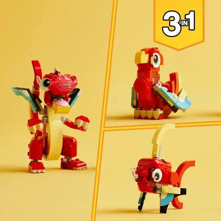 LEGO CREATOR: Roter Drache (31145) Bausteine Bricks Bausatz - NerdMania