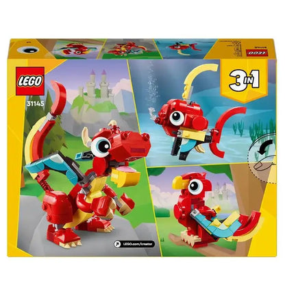 LEGO CREATOR: Roter Drache (31145) Bausteine Bricks Bausatz - NerdMania