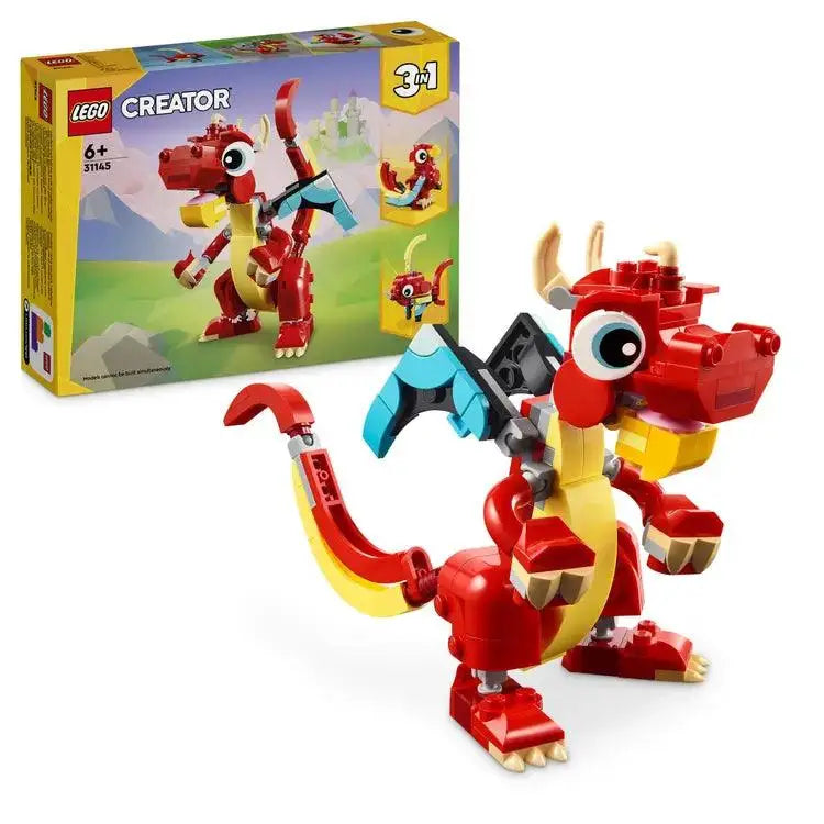LEGO CREATOR: Roter Drache (31145) Bausteine Bricks Bausatz - NerdMania