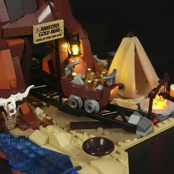 FunWhole f-9077 Old West Goldmine Lumibricks Bausteine NerdMania