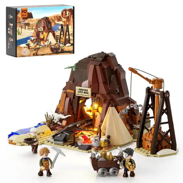 FunWhole f-9077 Old West Goldmine Lumibricks Bausteine NerdMania