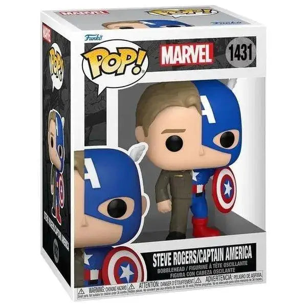 Marvel Funko POP! Split- Captain America/Steve Rogers (1431) Vinyl Sammelfigur - NerdMania