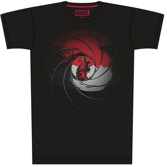 Marvel T-Shirt Deadpool Gun Barrel Fanartikel Superhelden - NerdMania