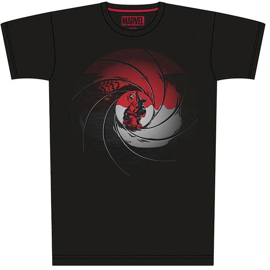 Marvel T-Shirt Deadpool Gun Barrel Fanartikel Superhelden - NerdMania