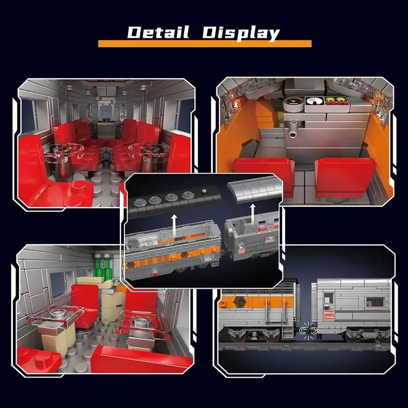 Mould King 12018S USA EMD F7 WP Power Functions Bausteine Bricks