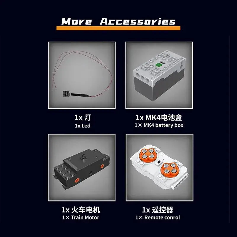 Mould King 12018S USA EMD F7 WP Power Functions Bausteine Bricks