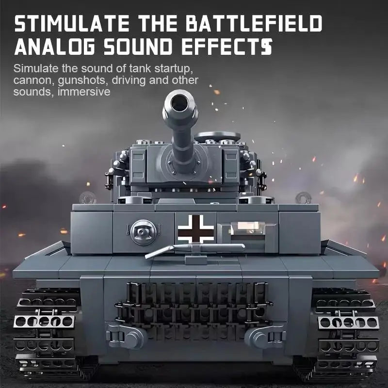 Mould King 20014S Tiger Panzer Power Functions Bausteine Bricks WWII