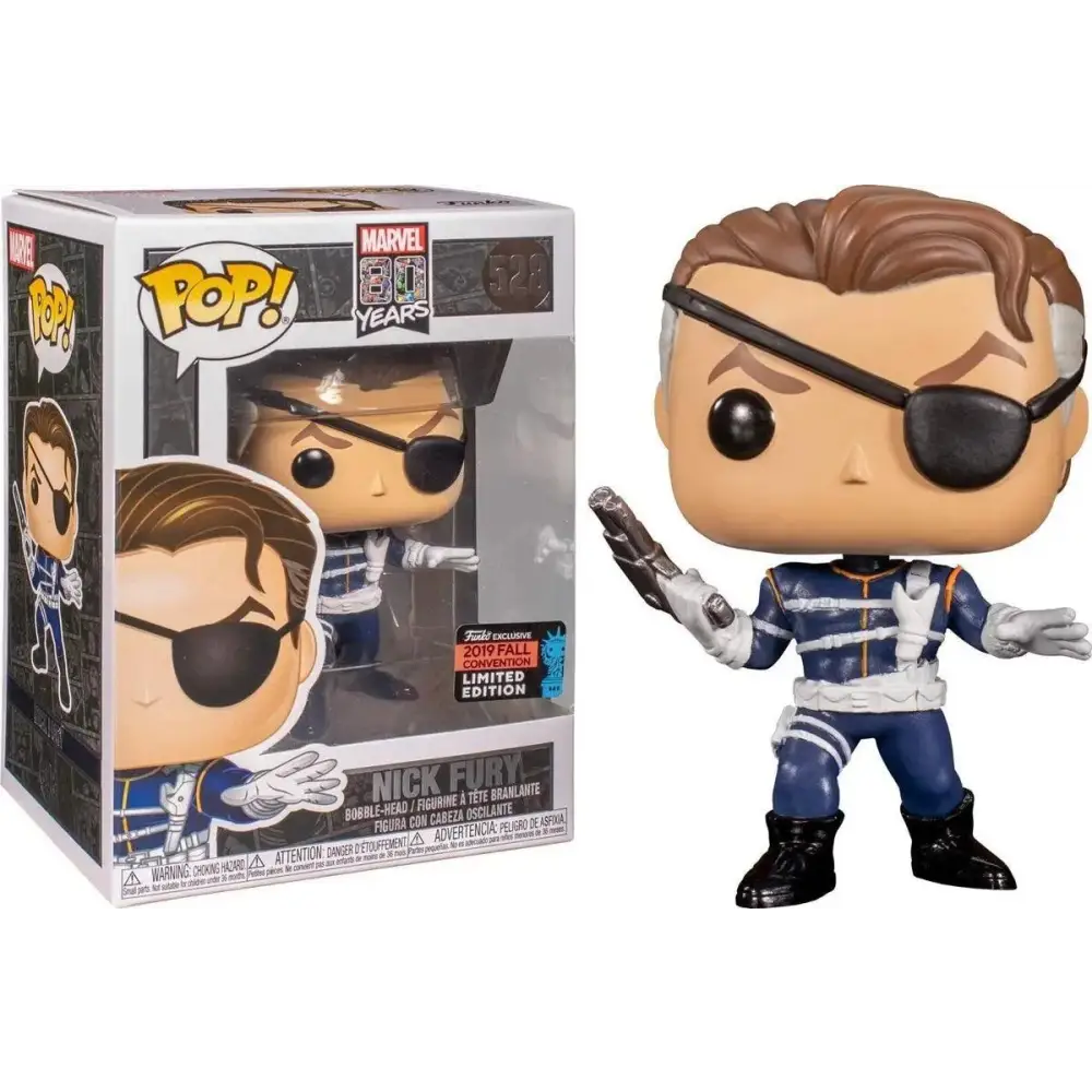 Nick Fury Marvel 80 Years Funko POP! 528 2019 Fall Convention Limited Edition Sammelfigur - NerdMania