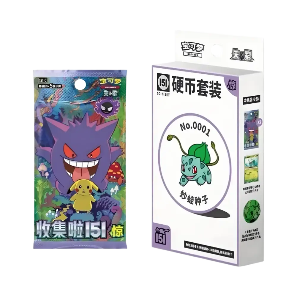 Pokémon Box - Collect 151 Surprise Coin Set S-Chinesisch TCG Sammelkarten Pokémon