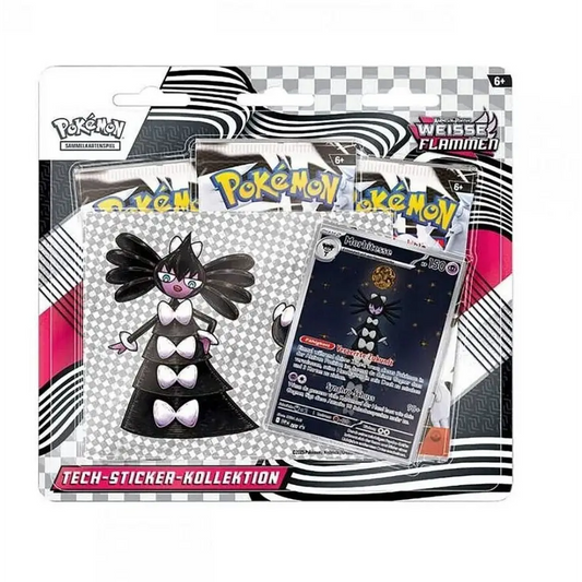 Pokémon Karmesin & Purpur Weiße Flammen Tech Sticker Kollektion Deutsch TCG Sammelkarten NerdMania