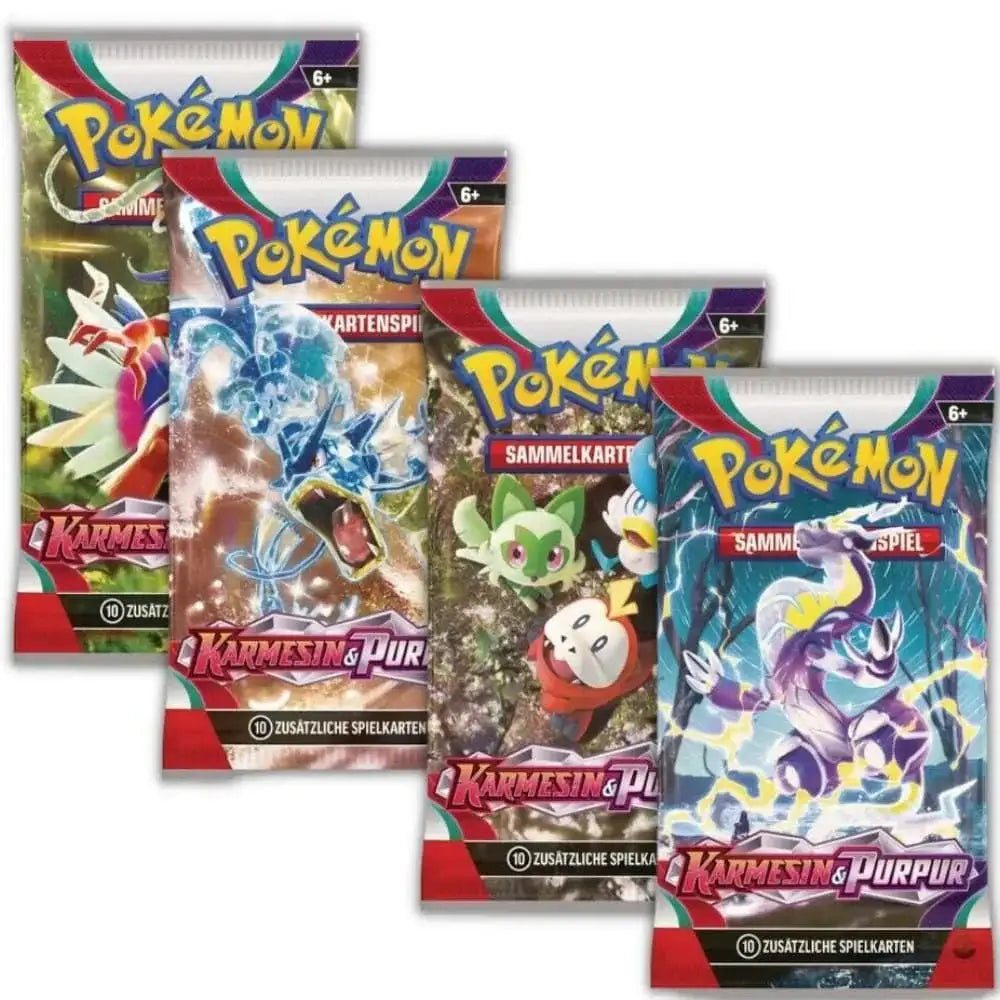 Pokémon Karten Karmesin & Purpur Booster Packs TCG Sammelkarten - NerdMania