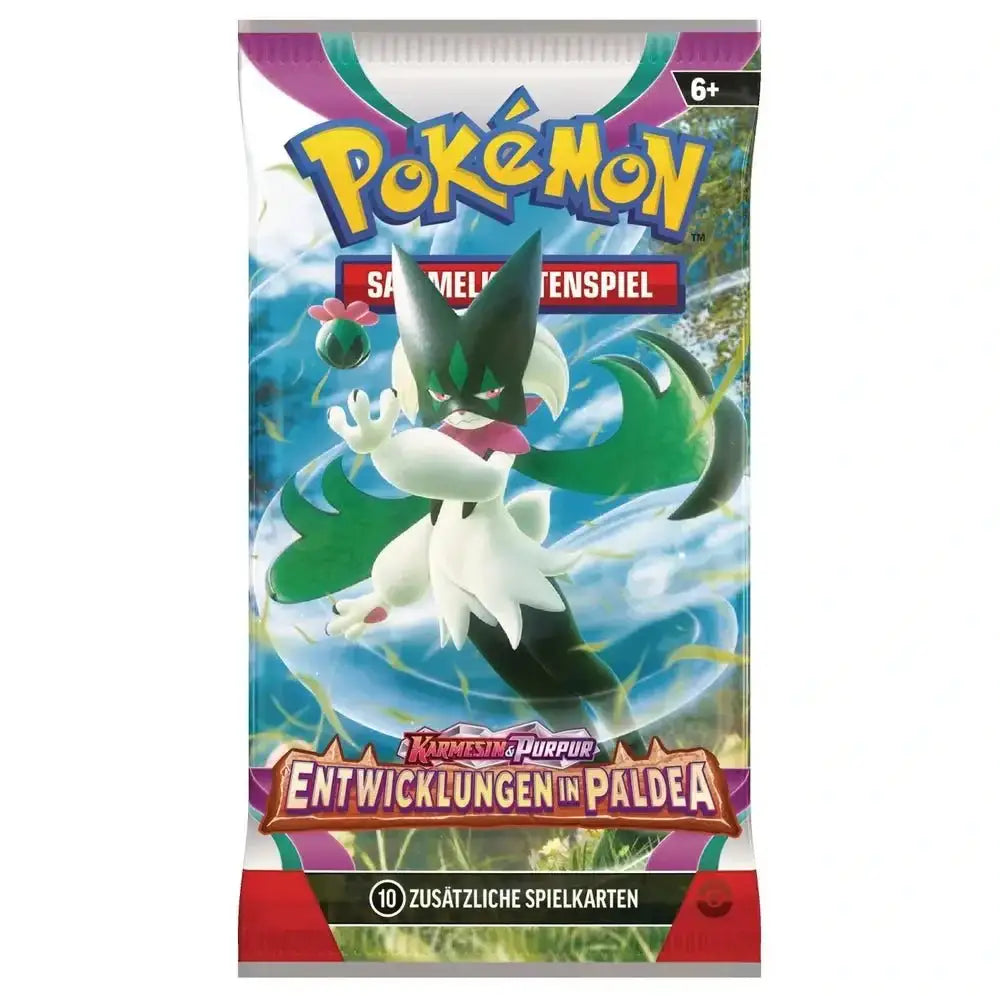 Pokémon Karten Karmesin & Purpur Entwicklungen in Paldea Booster Packs TCG Sammelkarten - NerdMania