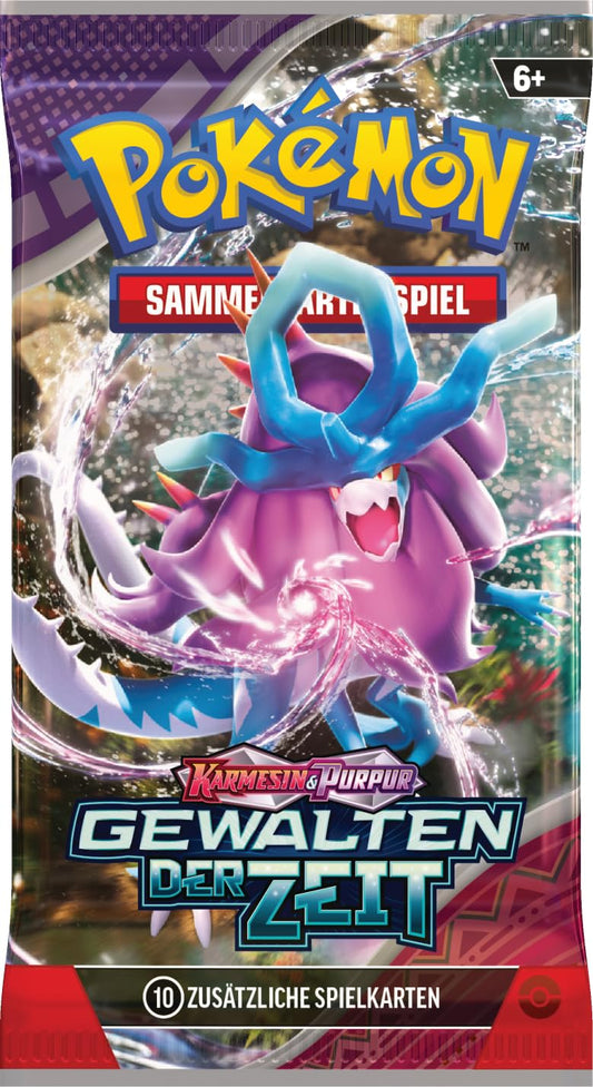 Pokémon Karten Karmesin & Purpur Gewalten der Zeit Booster Pack Sammelkarten - NerdMania