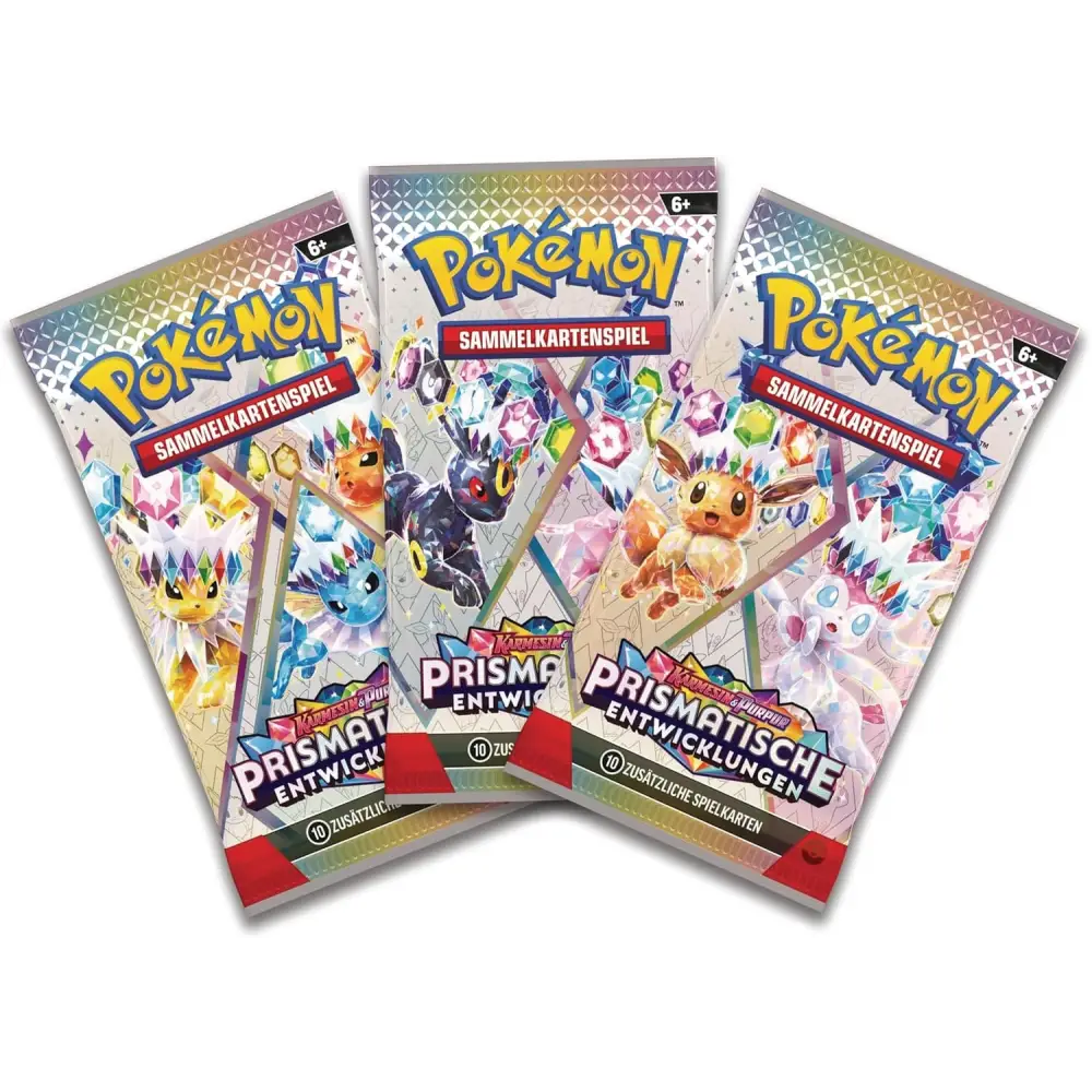 Pokémon Karten Karmesin & Purpur Prismatische Entwicklungen Booster Deutsch TCG - NerdMania