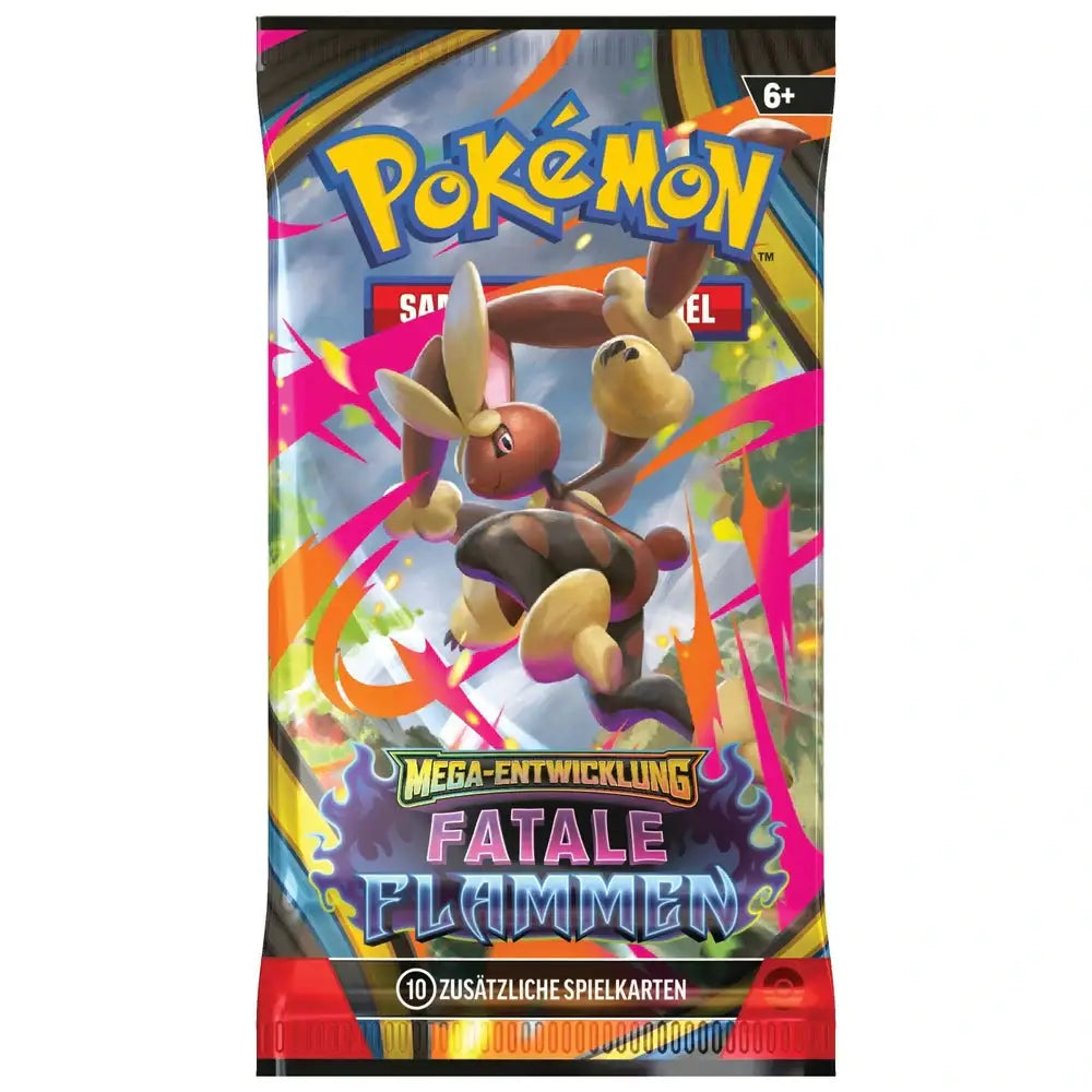 Pokémon Mega-Entwicklung Fatale Flammen ME02 Booster Pack TCG Sammelkarten NerdMania