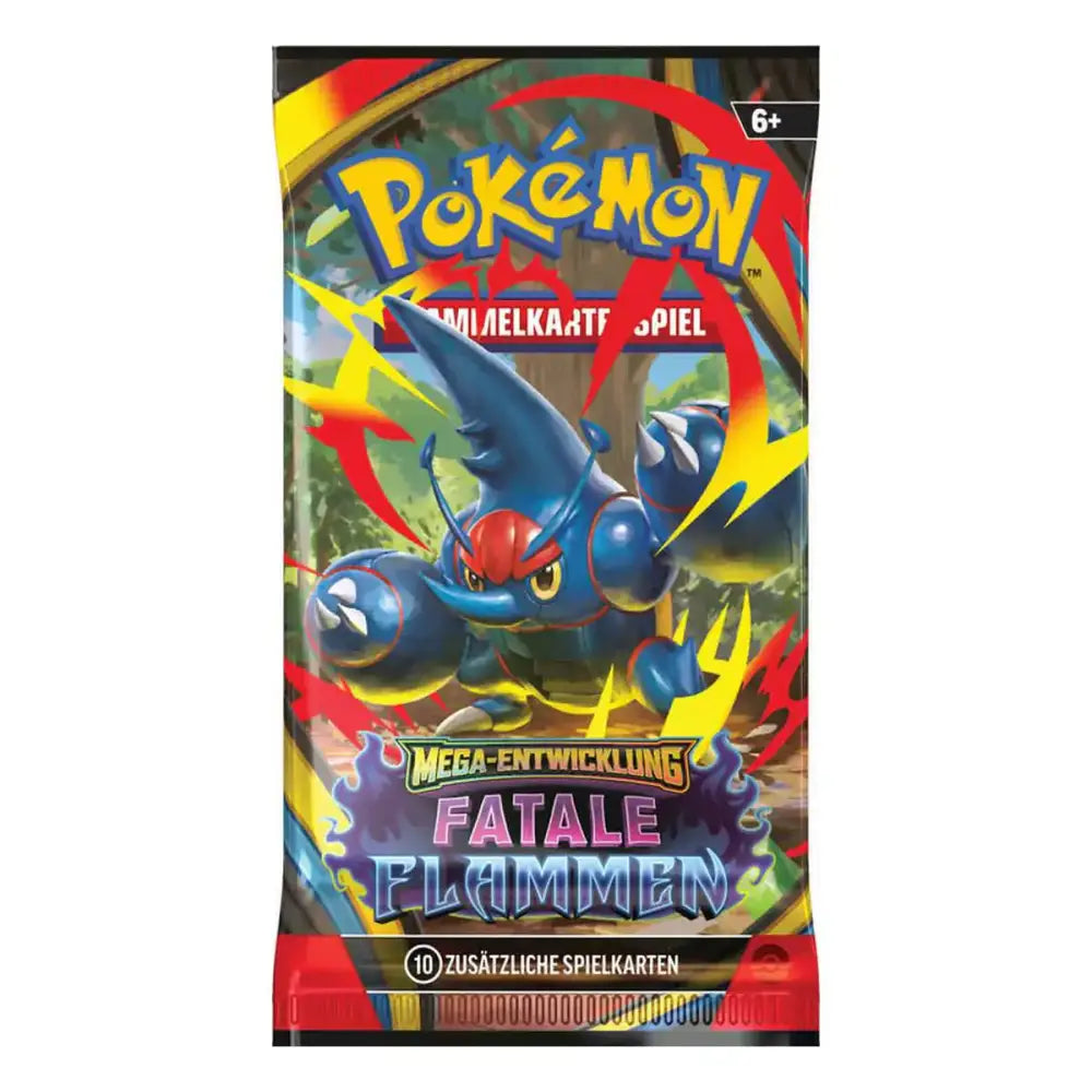 Pokémon Mega-Entwicklung Fatale Flammen ME02 Booster Pack TCG Sammelkarten NerdMania