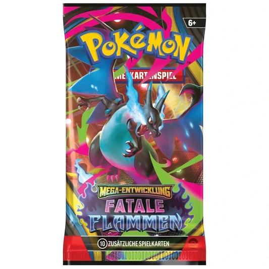 Pokémon Mega-Entwicklung Fatale Flammen ME02 Booster Pack TCG Sammelkarten NerdMania