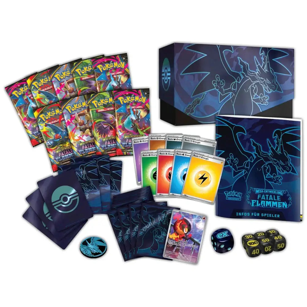 Pokémon Mega Entwicklung Fatale Flammen ME02 Top Trainer Box DE Sammelkarten TCG NerdMania