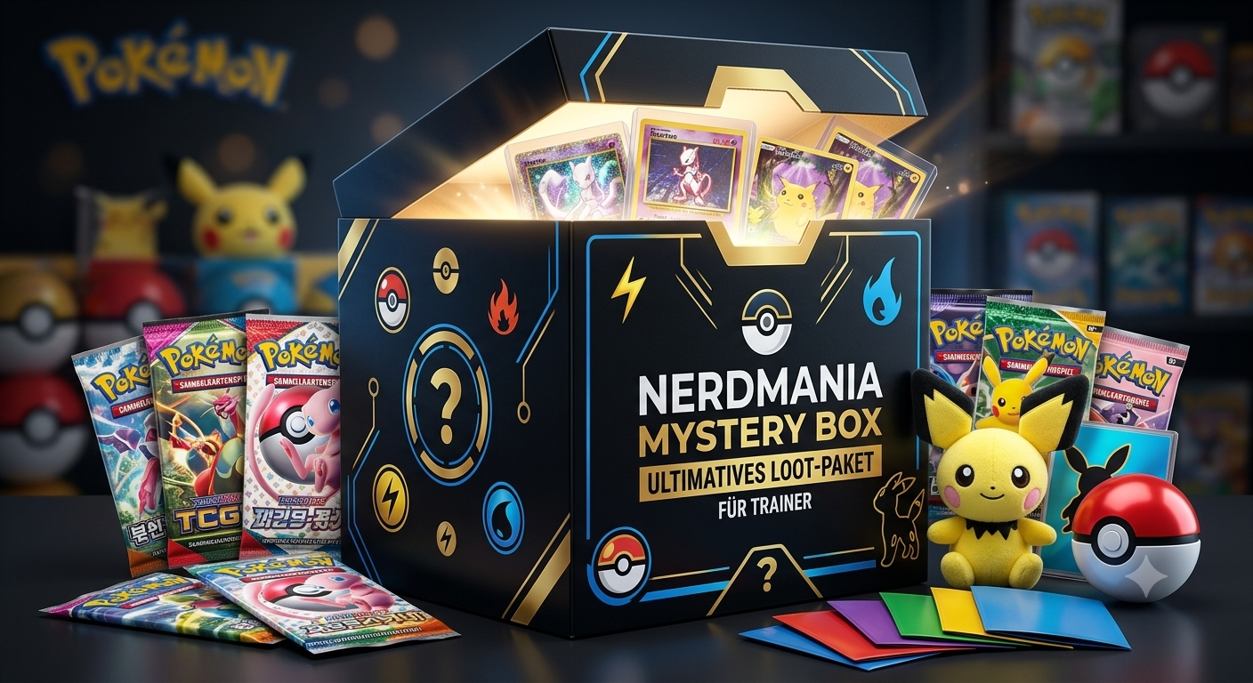 Die Ultimative Pokémon Mystery Box (TCG, Figuren & Merch Lott) NerdMania