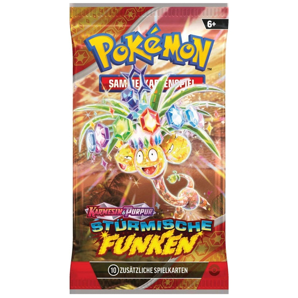Pokémon Karmesin und Purpur Stürmische Funken Booster Pack Deutsch NerdMania