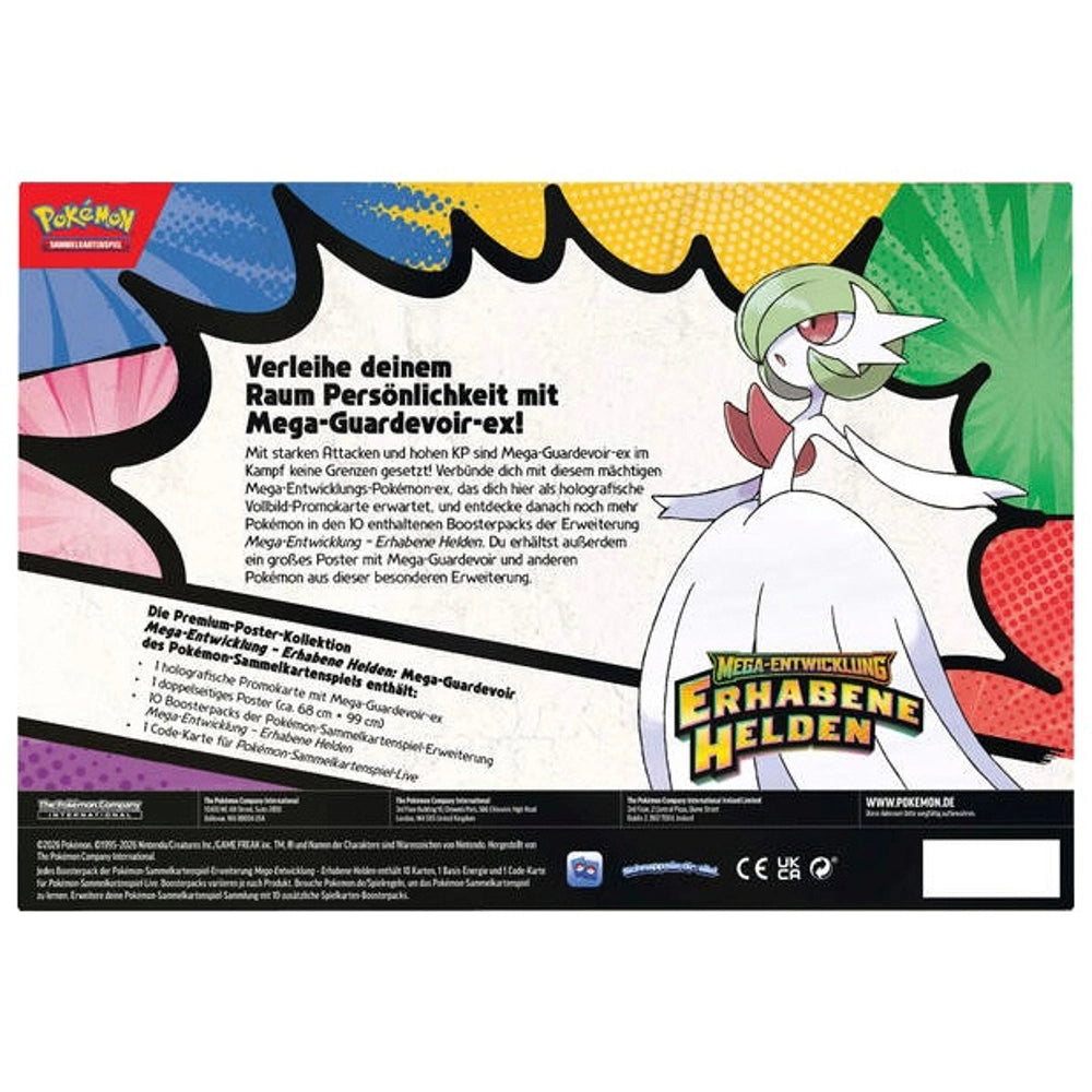 Pokémon Erhabene Helden Mega Guardevoir Premium Poster Collection Sammelkarten NerdMania