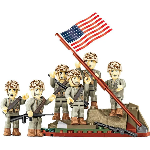 Cobi 2059 Hissen der Flagge auf Iwo Jima Minifiguren WWII Klemmbausteine NerdMania
