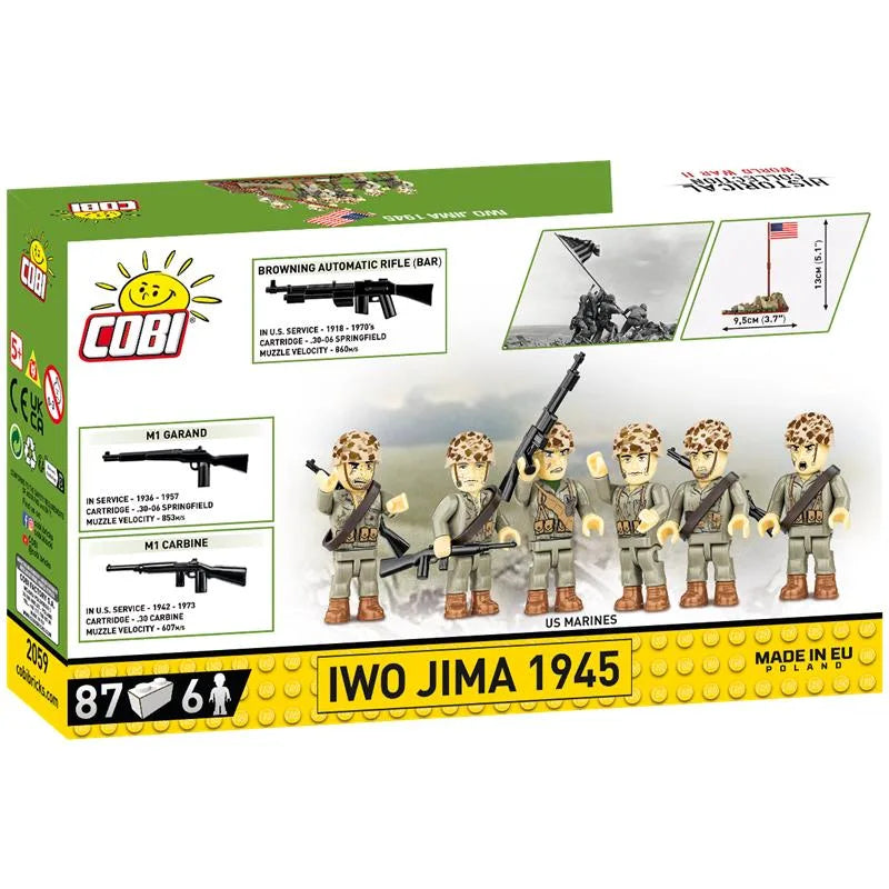 Cobi 2059 Hissen der Flagge auf Iwo Jima Minifiguren WWII Klemmbausteine NerdMania